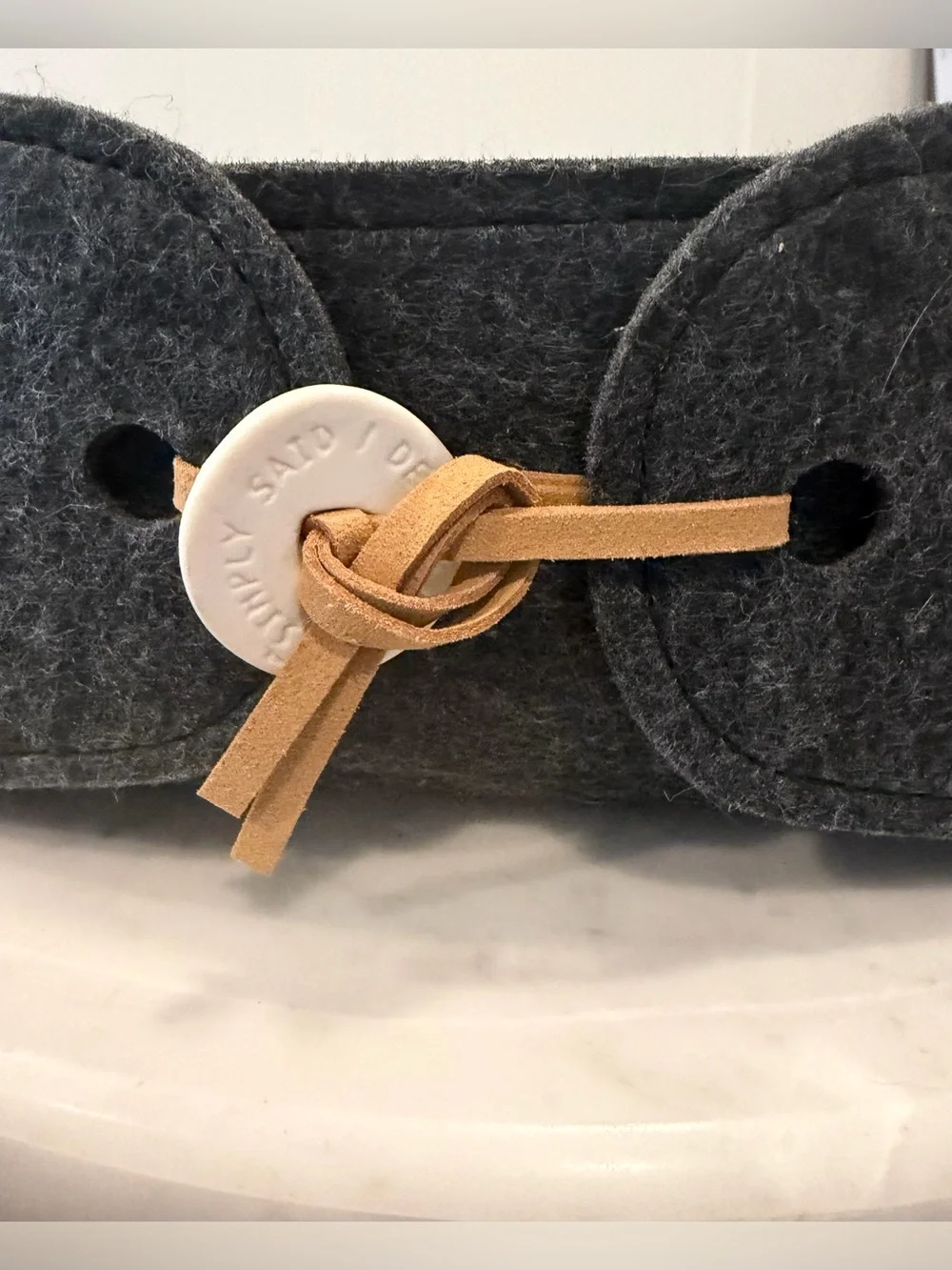 Anthropologie Bread Basket & Warming Tile Set by Heartfelt, Like New